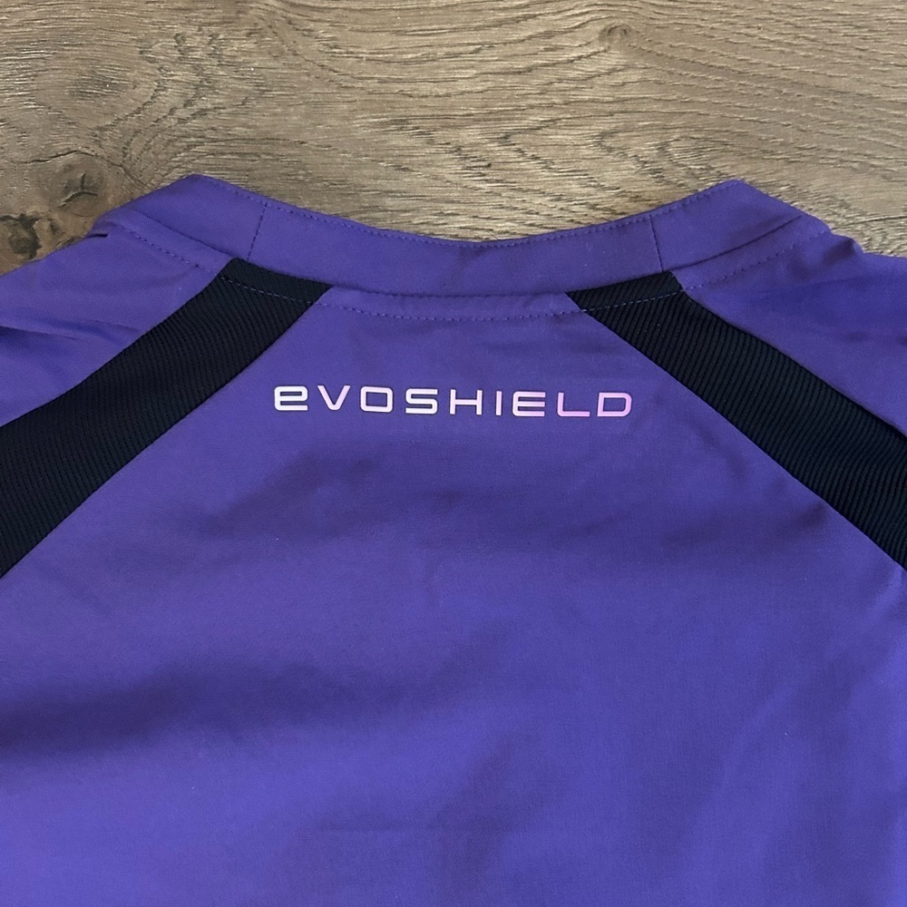 NWT EvoShield Men's Purple & Black Pullover 1/2 Zip Shirt Size Small - Picture 8 of 10
